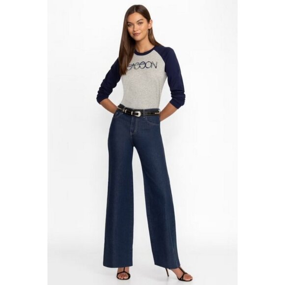 💕JOHNNY WAS SASSON💕 Lumiere Wide Leg Jean ~ True Blue Rinse 26 NWT - Picture 2 of 16